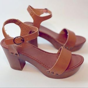60's 70's platform sandal